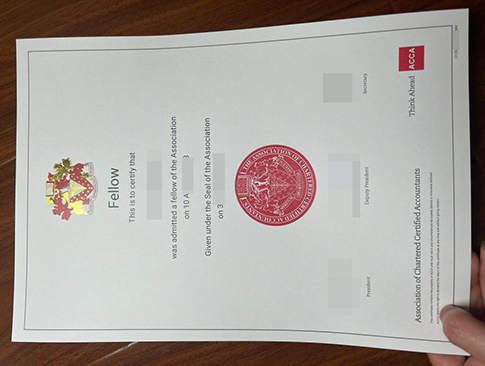 ACCA Fellow Certificate replacement