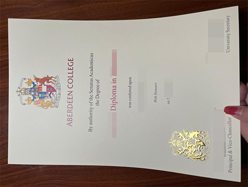 Aberdeen College diploma replacement