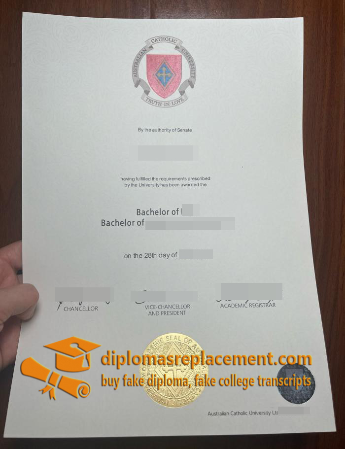 Australian Catholic University diploma