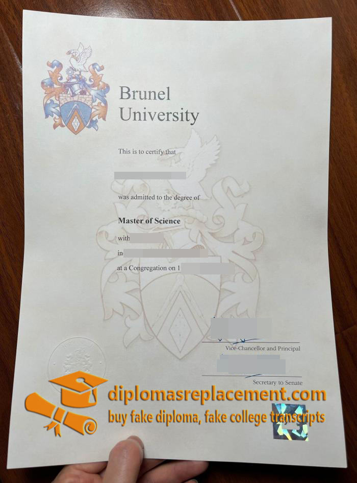 Brunel University diploma