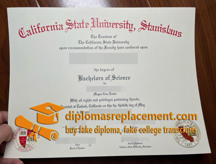 CSU Stanislaus diploma