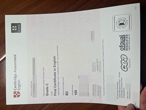 Cambridge FCE Certificate replacement