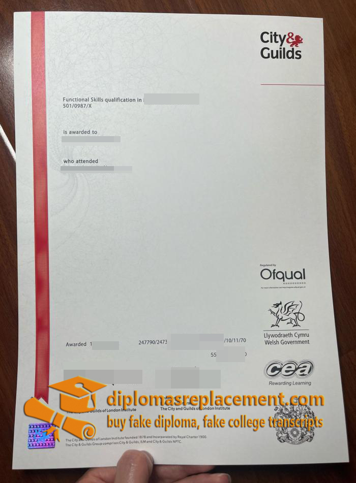 City and Guilds Certificate