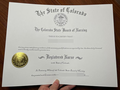 Colorado Registered Nurse Certificate replacement