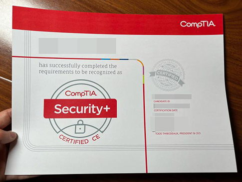 CompTIA Certificate replacement