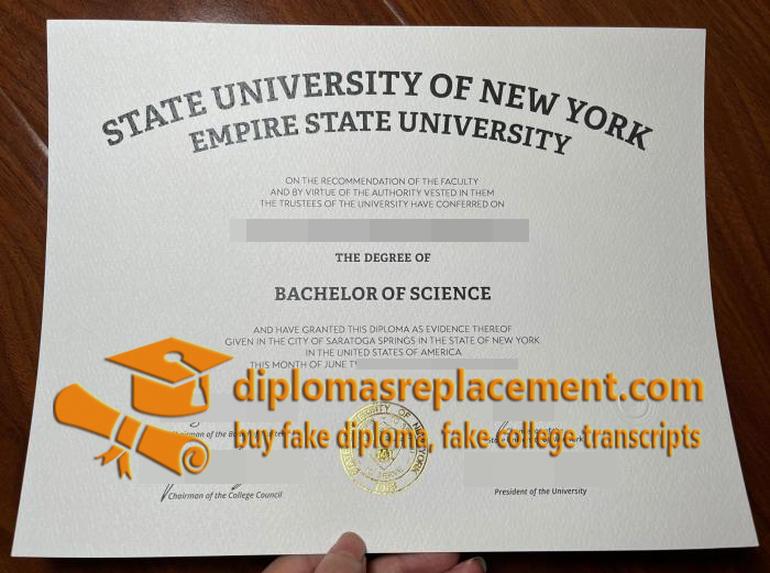 Empire State University diploma