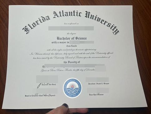 Florida Atlantic University diploma replacement