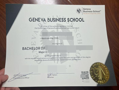 Geneva Business School diploma replacement