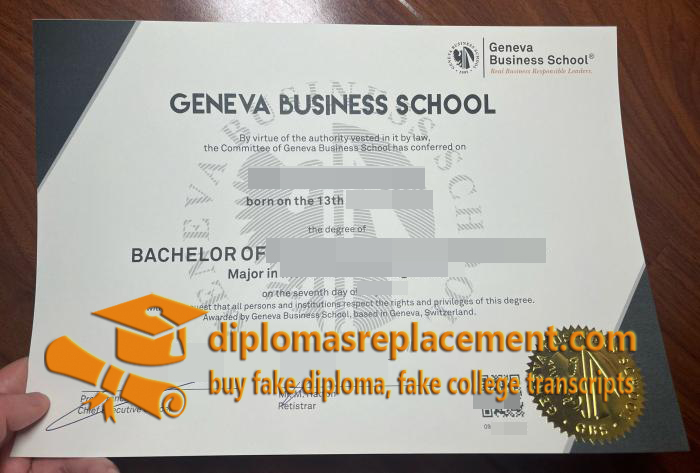 Geneva Business School diploma