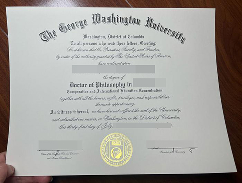 George Washington University degree replacement