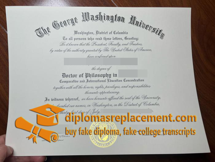 George Washington University degree