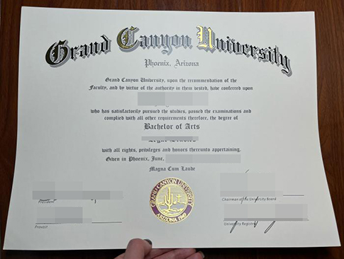 Grand Canyon University diploma replacement