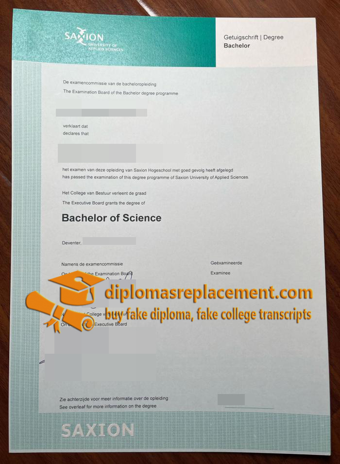 Hogeschool Saxion degree