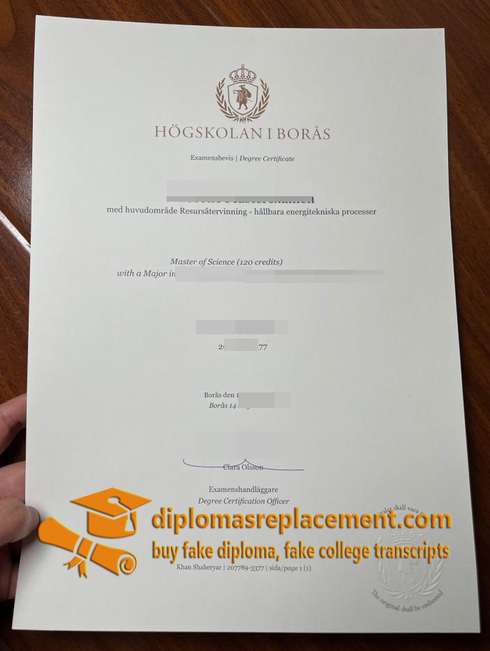 Högskolan i Borås diploma