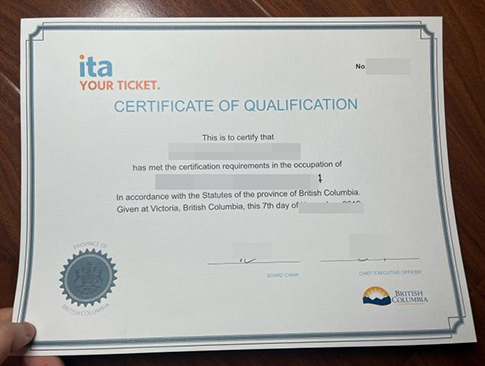 ITA BC certificate replacement