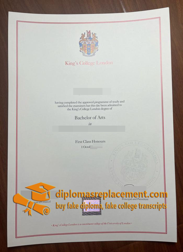 King’s College London diploma