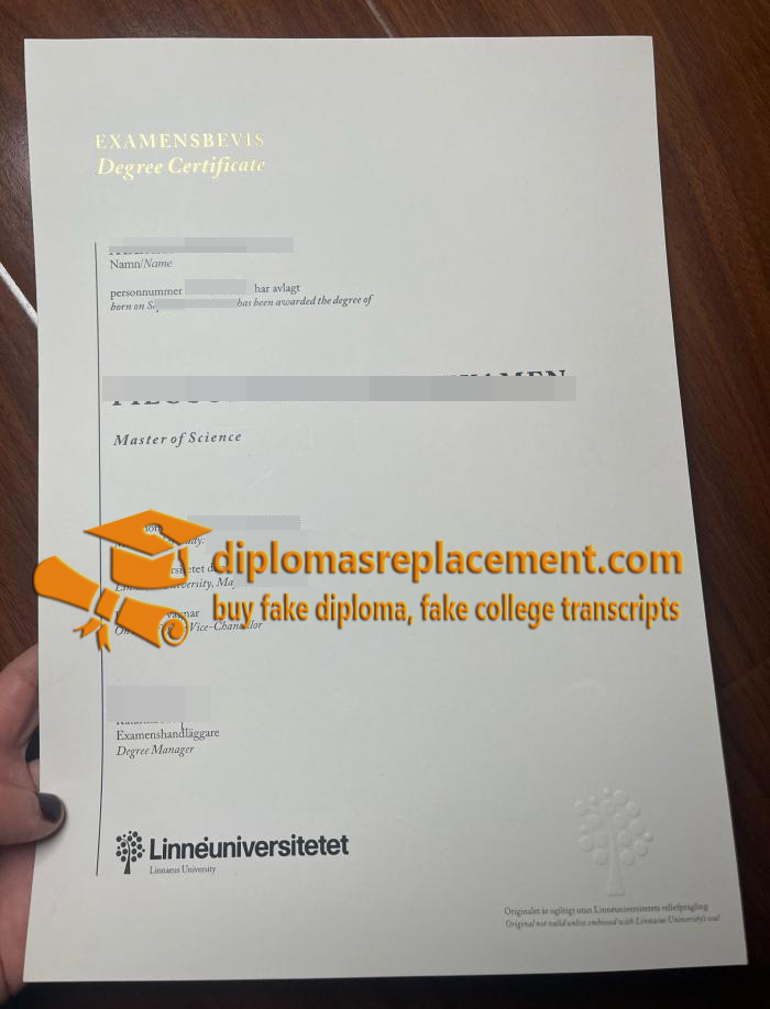 Linnaeus University diploma