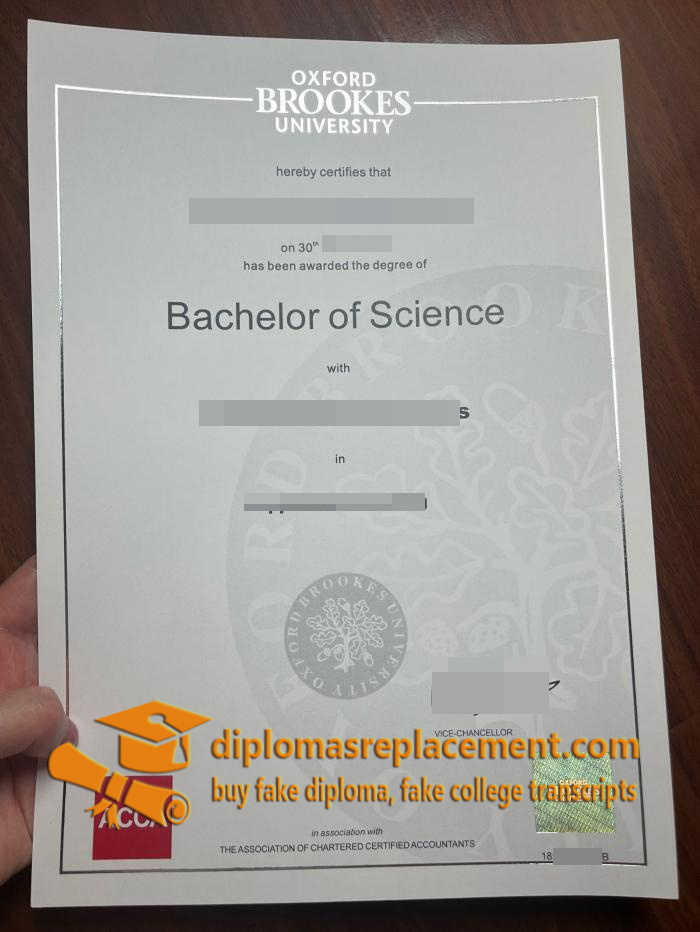 Oxford Brookes University diploma