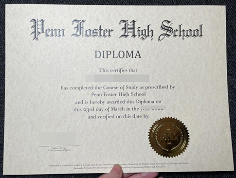 Penn Foster High School diploma replacement