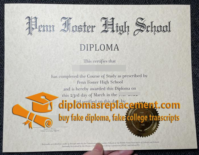 Penn Foster High School diploma