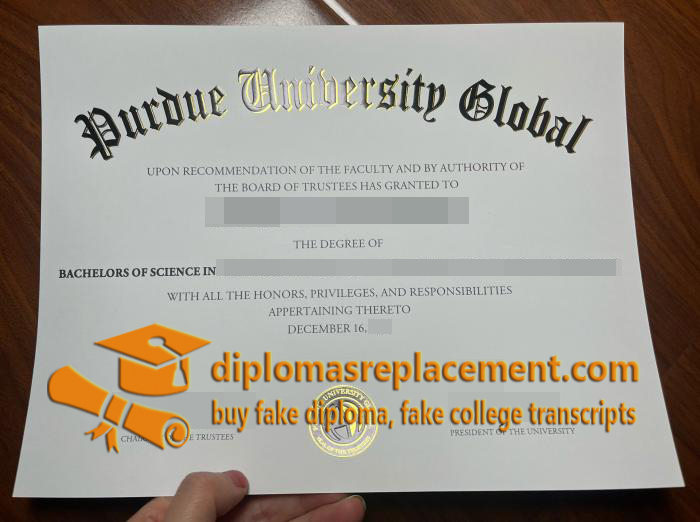 Purdue University Global diploma