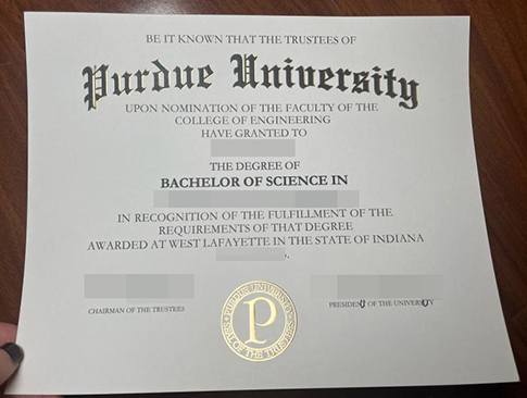 Purdue University diploma replacement