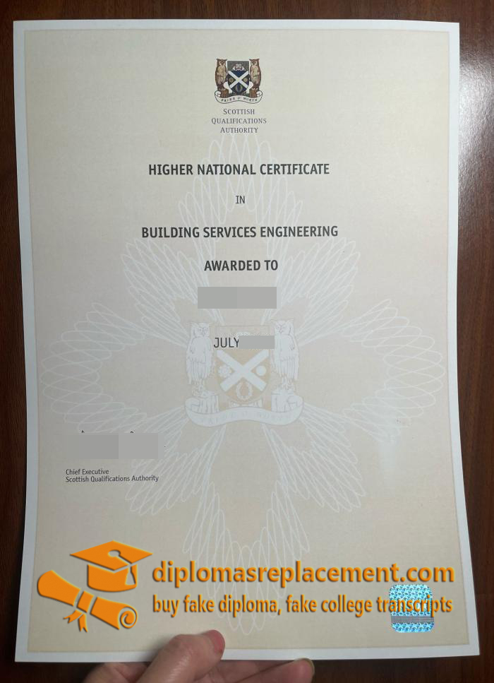 SQA Certificate