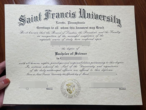 Saint Francis University diploma replacement