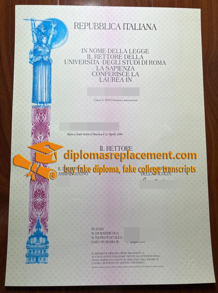 Sapienza Università di Roma diploma