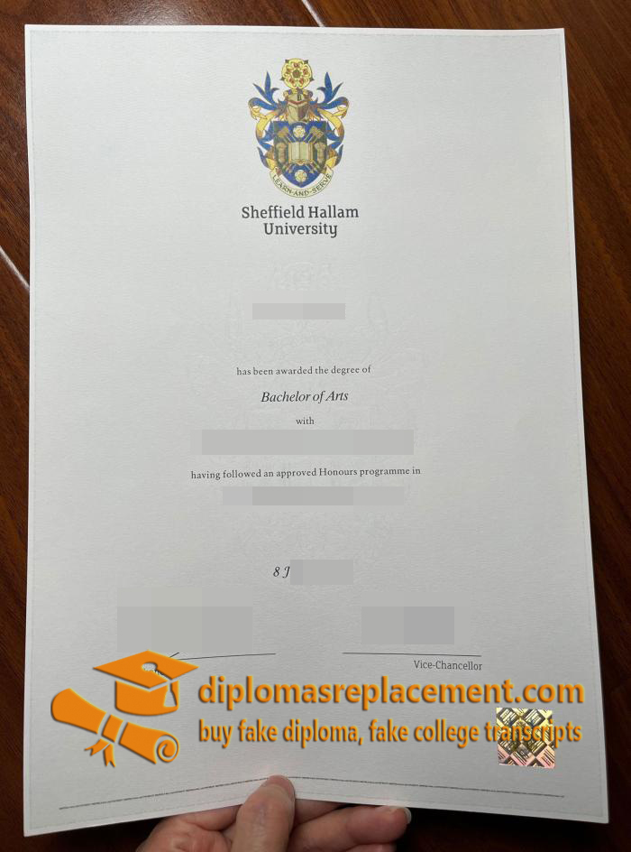 Sheffield Hallam University diploma