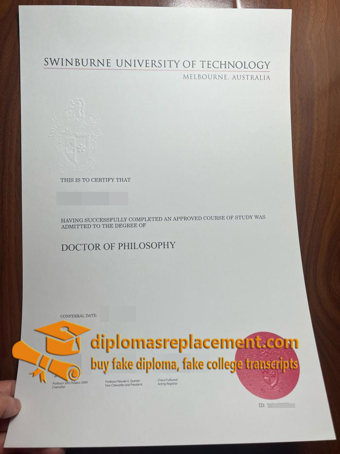 Swinburne University of Technology diploma