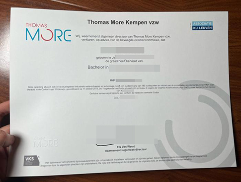 Thomas More Kempen vzw degree replacement