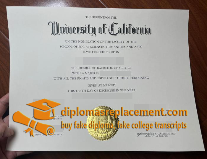 UC Merced diploma