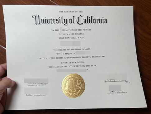 UC SanDiego diploma replacement