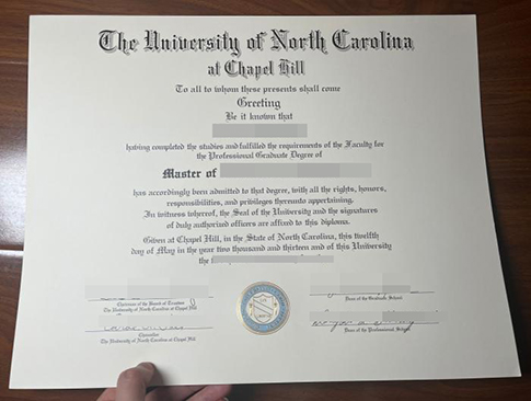 UNC Chapel Hill diploma replacement