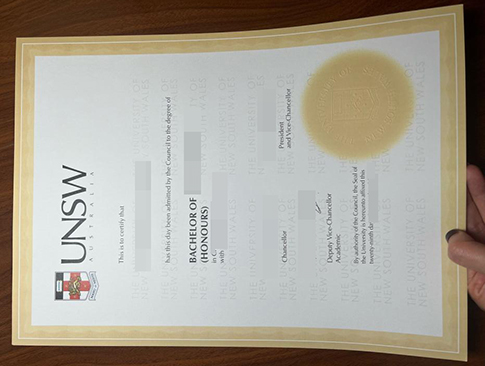 UNSW degree replacement