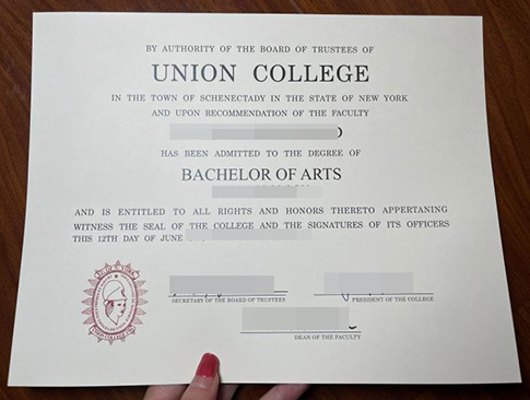 Union College diploma replacement