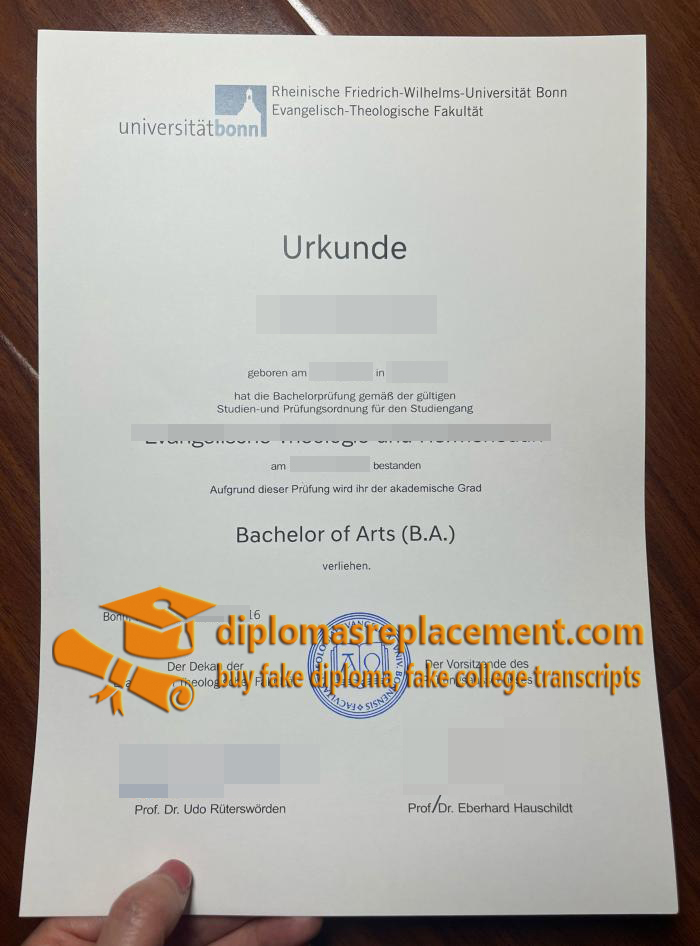Universität Bonn Urkunde