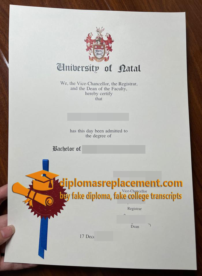 University Of Natal diploma