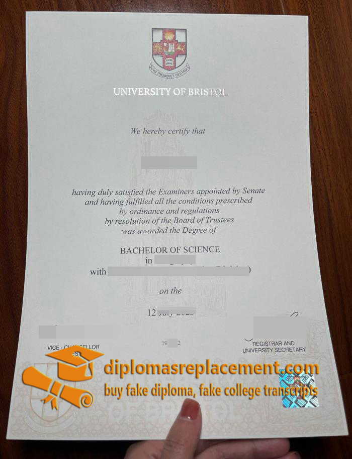 University of Bristol diploma