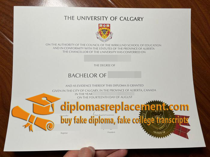 University of Calgary diploma