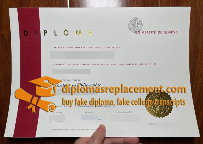 University of Geneva diploma