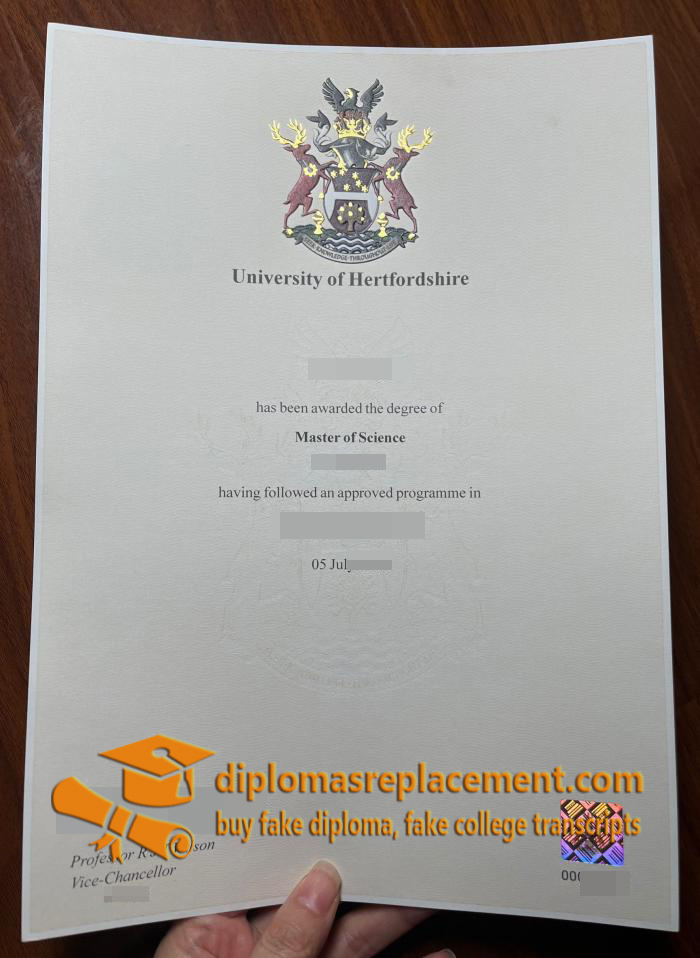 University of Hertfordshire diploma