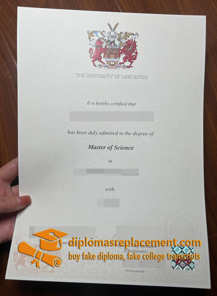 University of Lancaster diploma