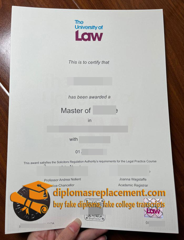 University of Law diploma