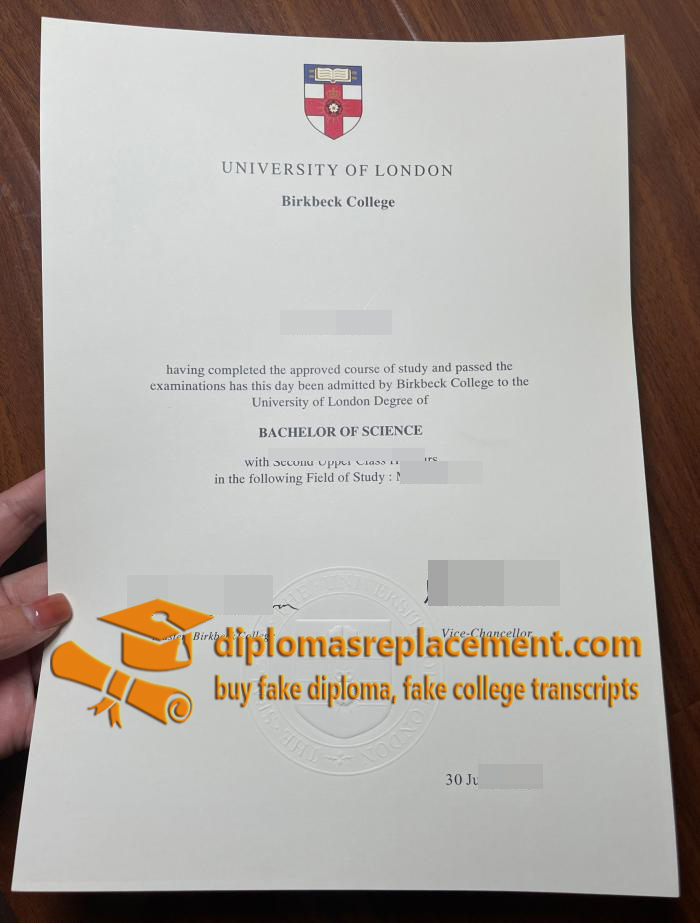 University of London Birkbeck College diploma