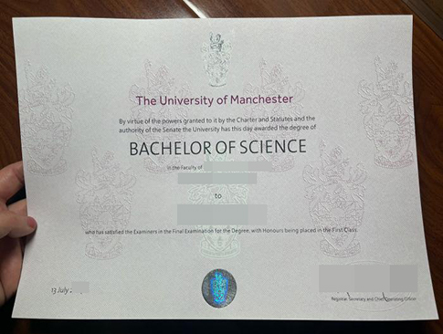 University of Manchester diploma replacement