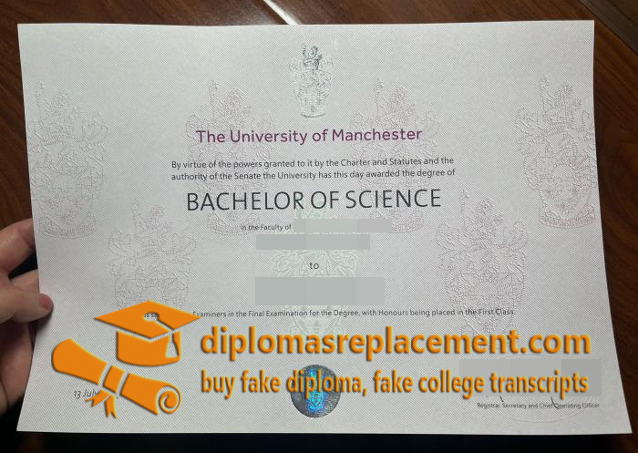 University of Manchester diploma