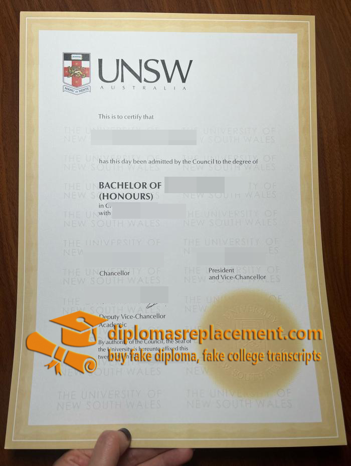 University of New South Wales degree