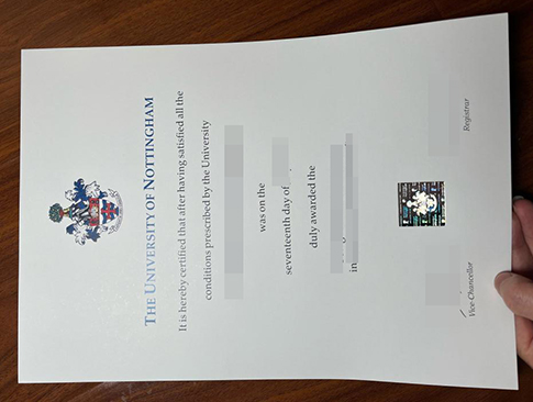 University of Nottingham diploma replacement